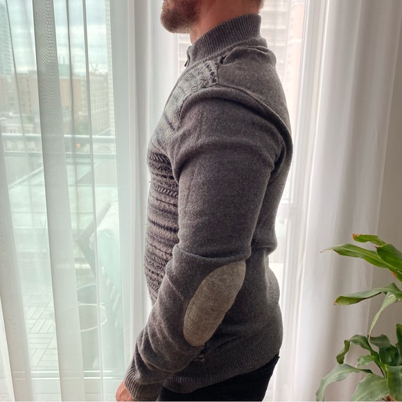 Men’s Zip Up Wool-mix Sweater Size S - Picture 3 of 8